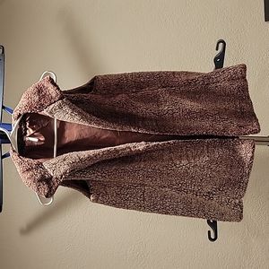 Poof Medium Purple Fuzzy Vest